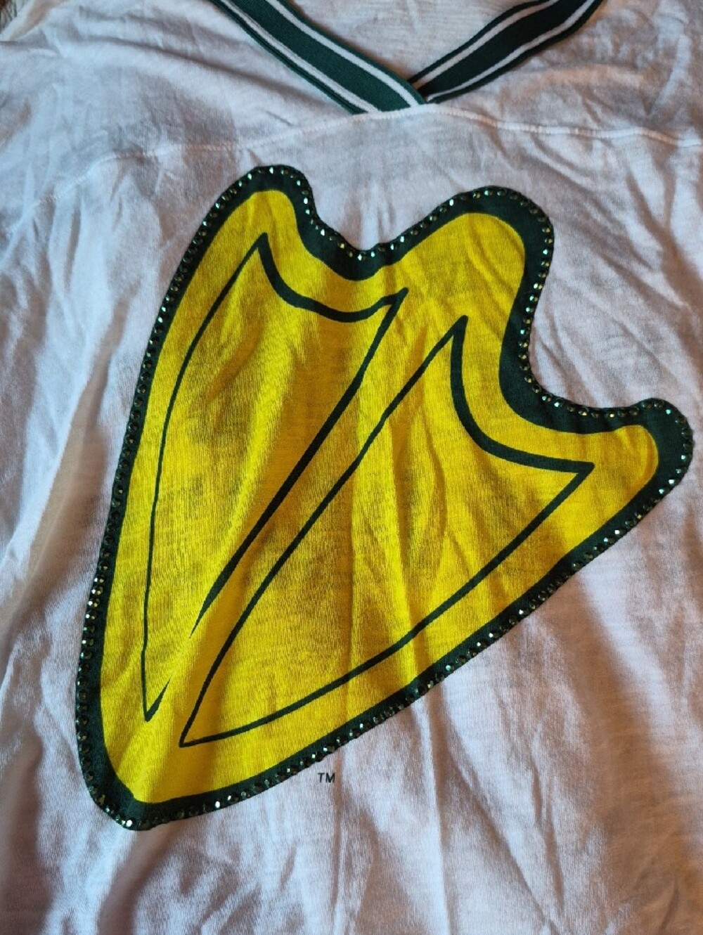 PINK Victoria's Secret Oregon Ducks White Shirt Size S - Picture 4 of 6